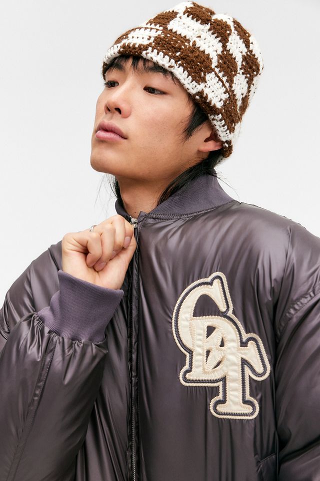 Checks Downtown Brown Padded Bomber Jacket #3