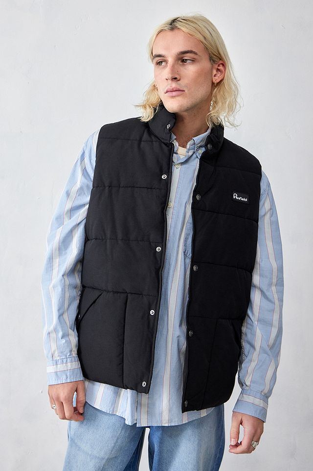 Penfield Black Outback Puffer GIlet | Urban Outfitters UK