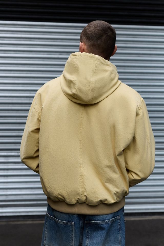 Felpa con cappuccio da skate BDG giallo pastello Rex #3