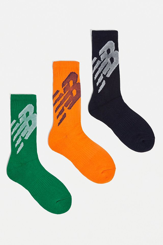 urbanoutfitters.com | New Balance – Socken im 3er-Set in Orange, Grün und Blau