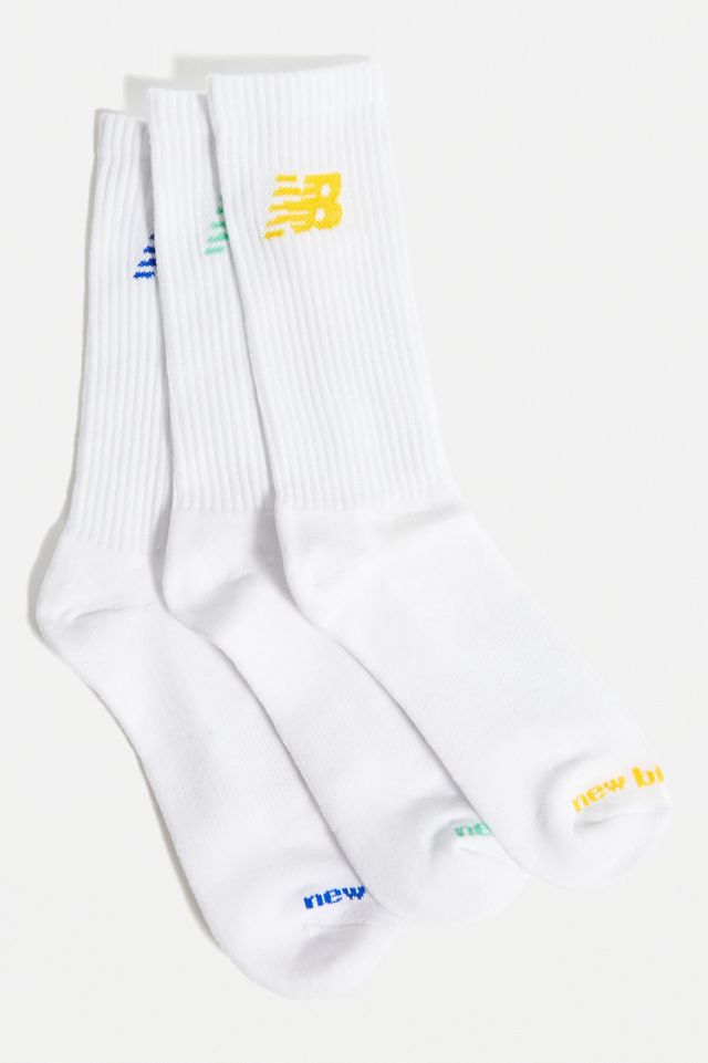 New Balance Yellow, Blue & Turquoise Socks 3-Pack #2
