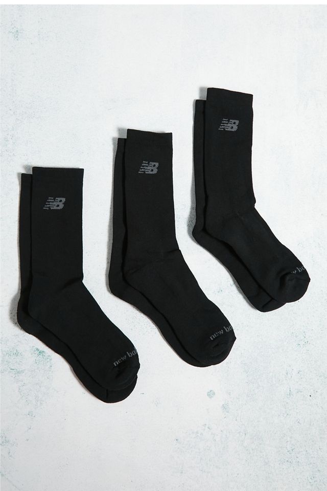 New Balance Black Logo Socks 3-Pack #1