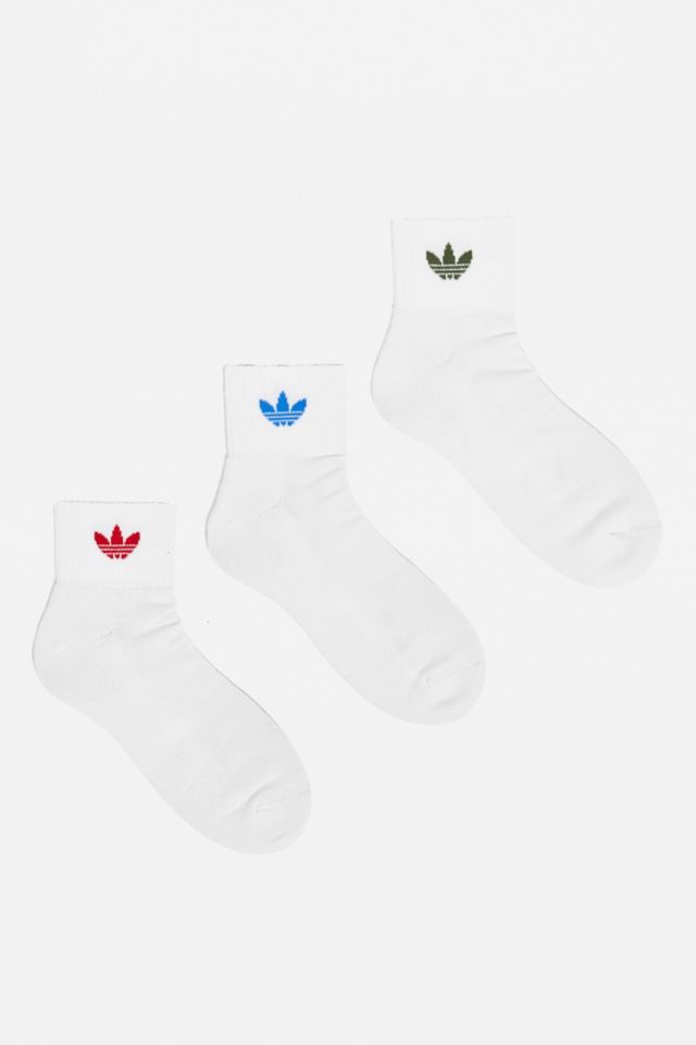 adidas Mid-Cut Crew Socks 3-Pack | Urban Outfitters UK