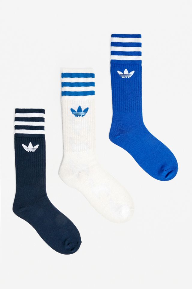adidas Blue Crew Socks 3-Pack