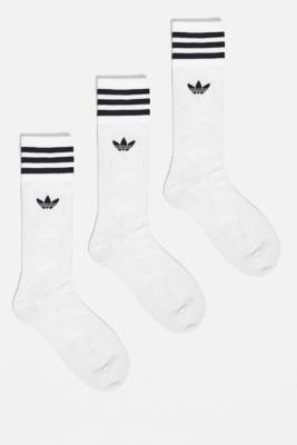 adidas White Logo Socks 3-Pack | Urban Outfitters UK