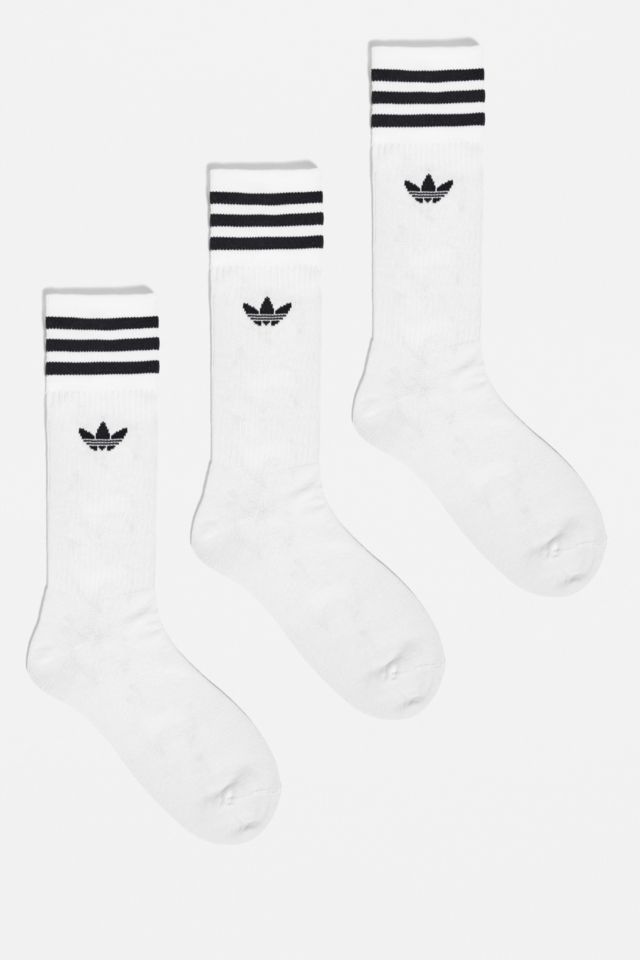 desconectado Puede soportar pago Adidas White Logo Calcetines 3-Pack | Urban Outfitters ES