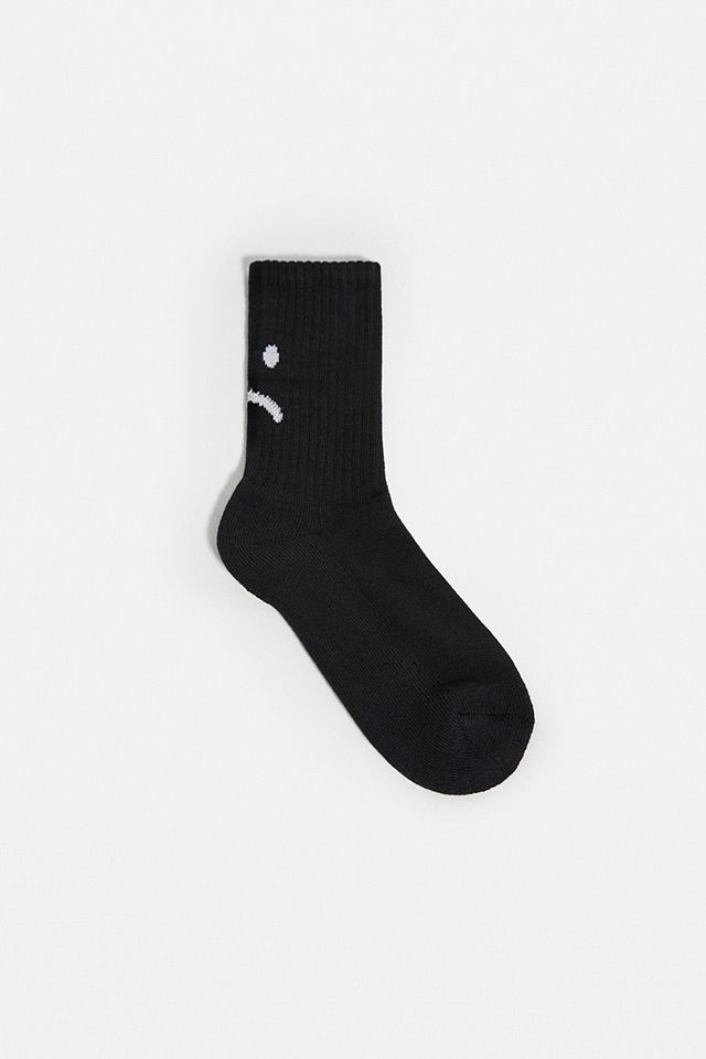 Lazy Oaf Happy Black Socks | Urban Outfitters UK