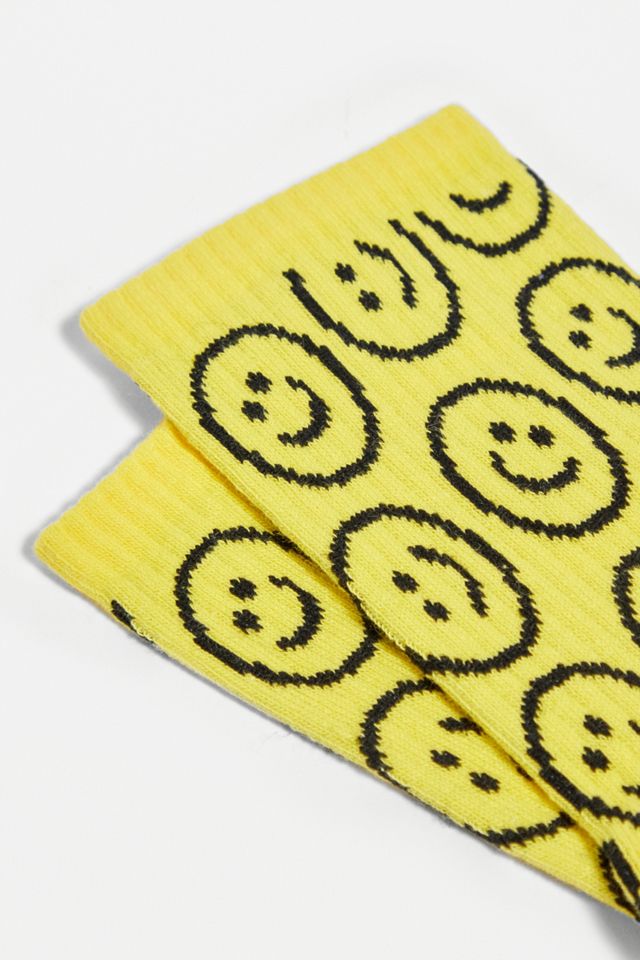 Lazy Oaf Yellow Happy Days Socks #1