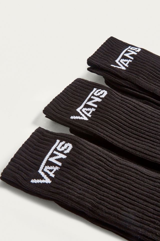 Vans Black Crew Socks Pack #1