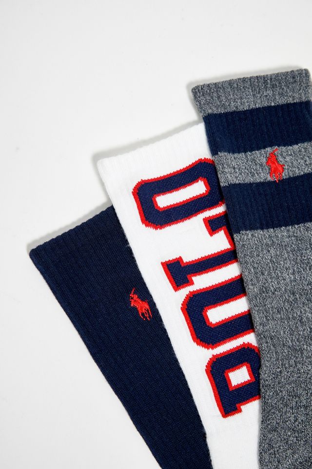 Ralph Lauren Varsity Socks 3-Pack