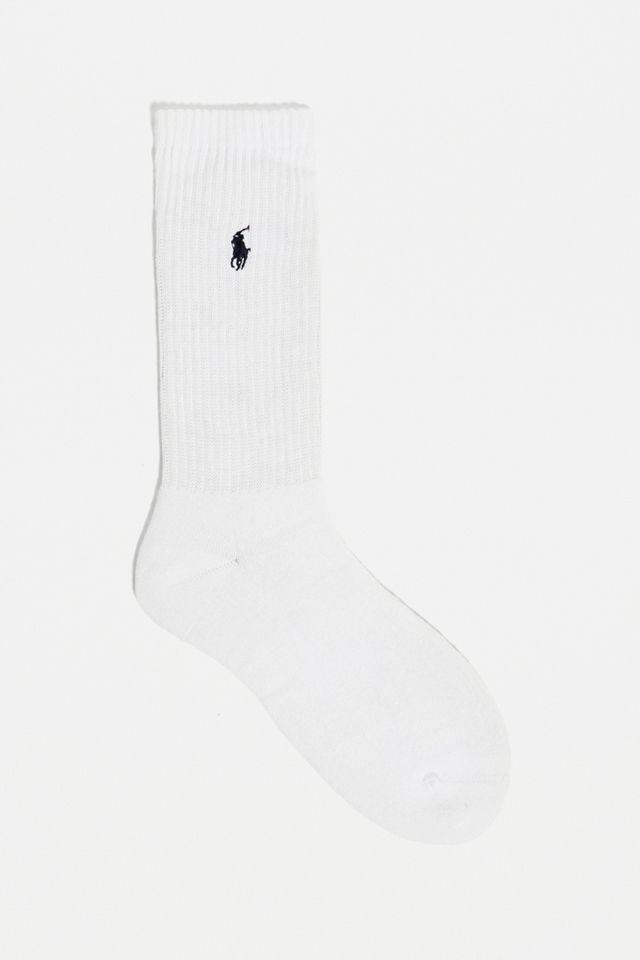Polo Ralph Lauren White Crew Socks 3Pack Urban Outfitters UK
