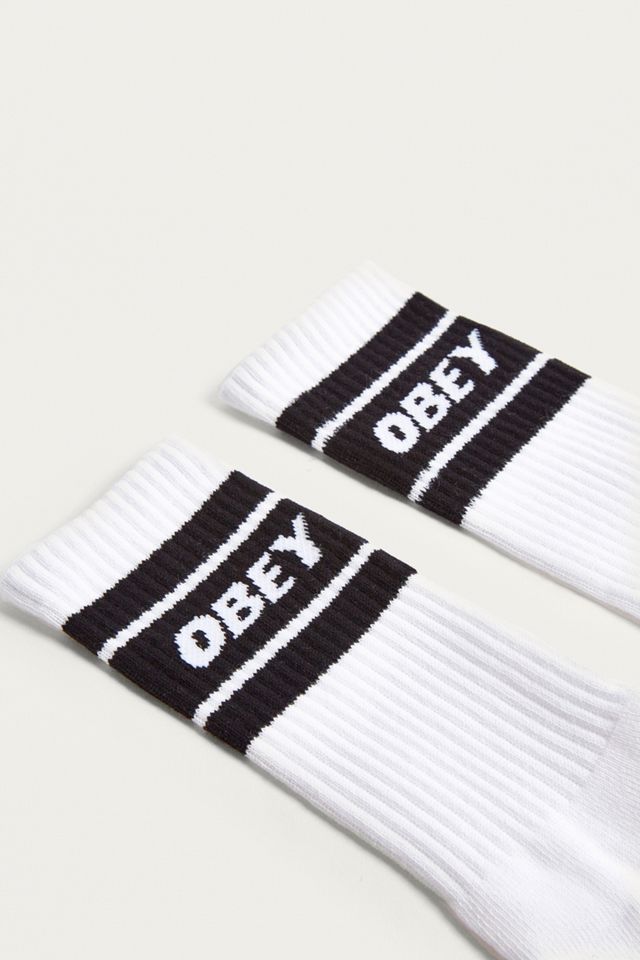 OBEY Cooper Black and White Tube Socks #1