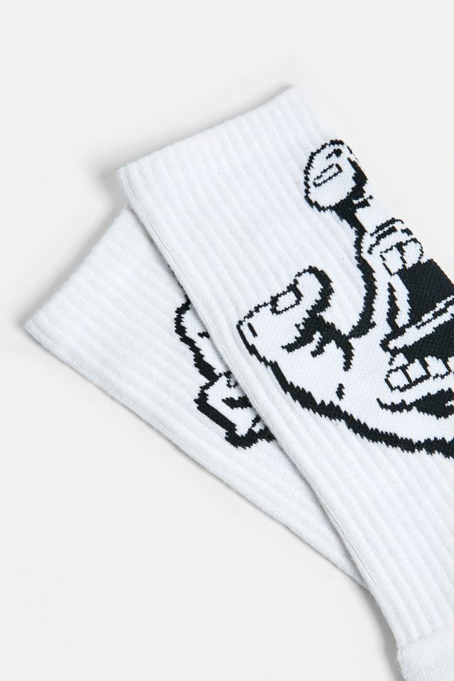 Santa Cruz - Chaussettes blanches main hurlante #1