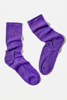 Chaussettes homme violettes à pois | Chaussettes fantaisie à motifs