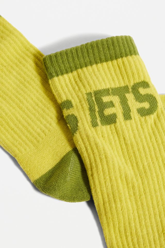 iets frans... Green Oversized Text Socks | Urban Outfitters UK