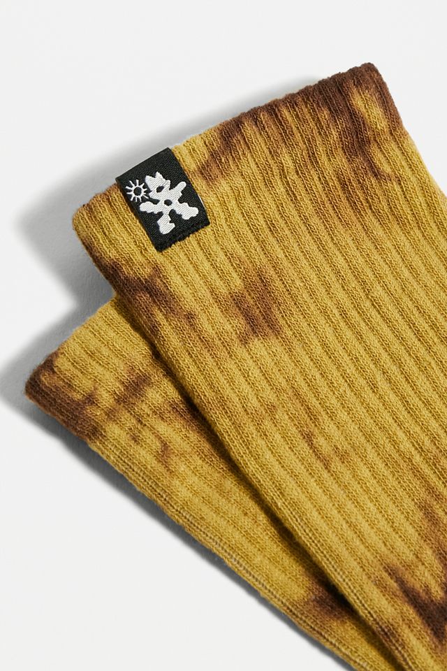 UO Nomad Ochre Tie-Dye Socks  #1