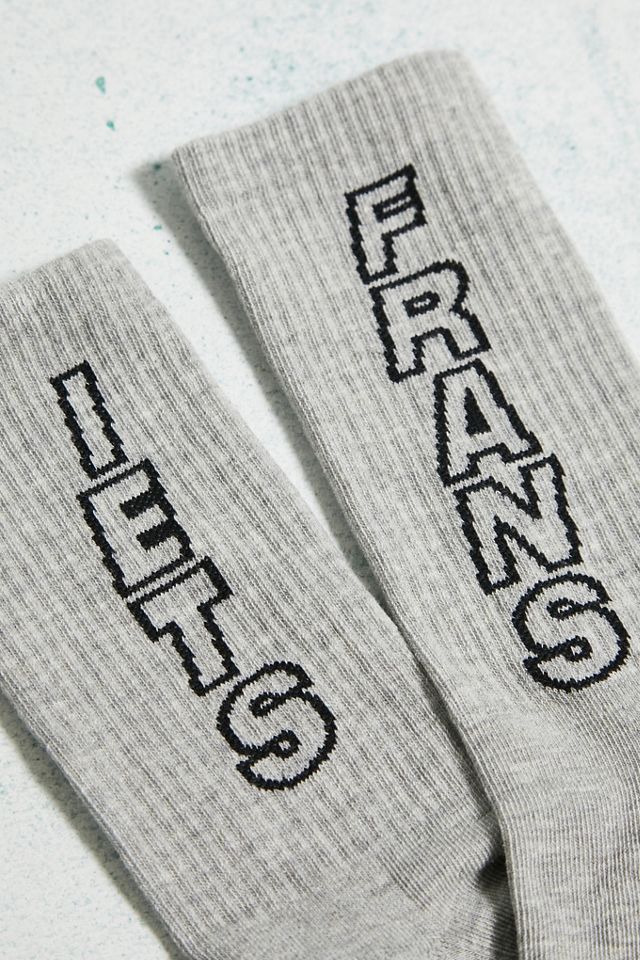 iets frans... Grey Side Text Socks | Urban Outfitters UK