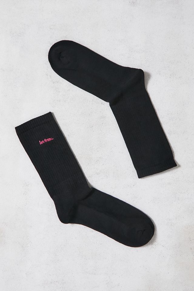 iets frans... Black & Pink Crew Socks Urban Outfitters UK