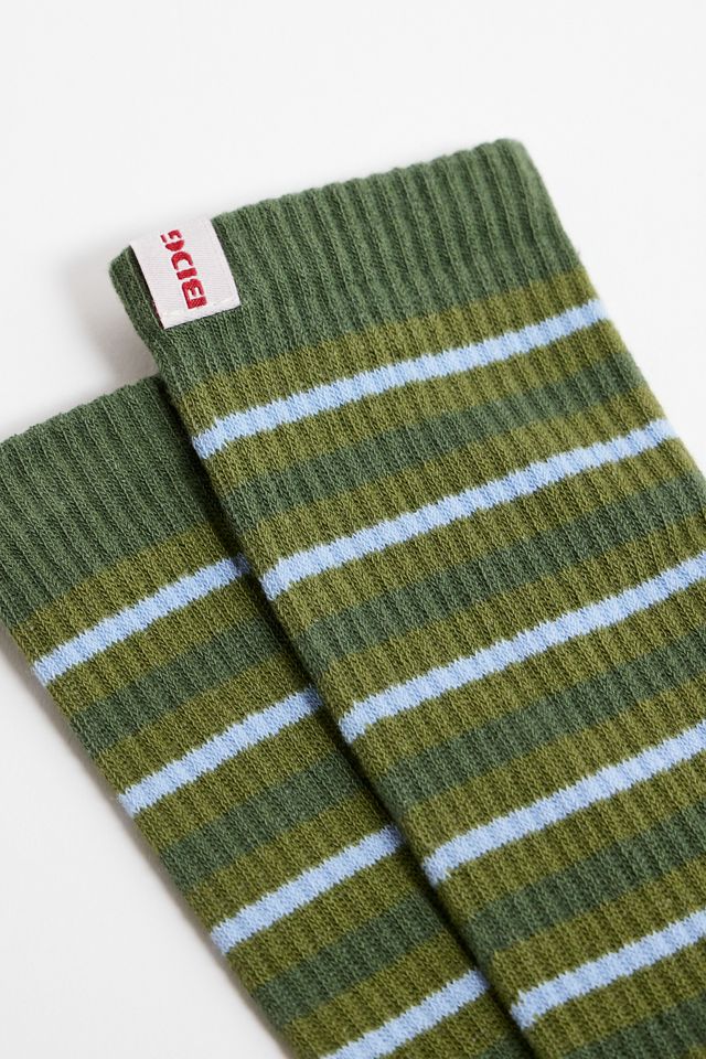 BDG – Gestreifte Socken in Grün #1