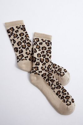 Chaussettes imprimé léopard