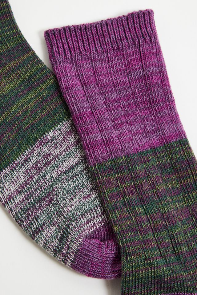 UO Green & Purple Twist Socks #1