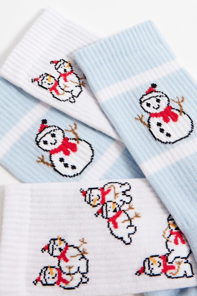Paquete de 2 Calcetines de Muñeco de Nieve UO #1