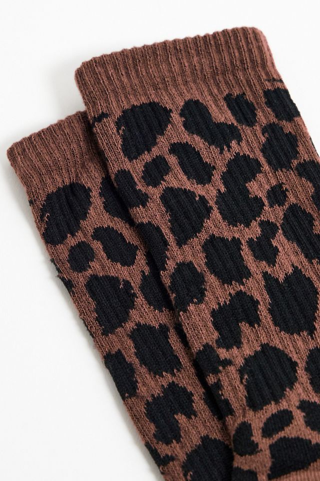 UO Leopard Print Socks #1