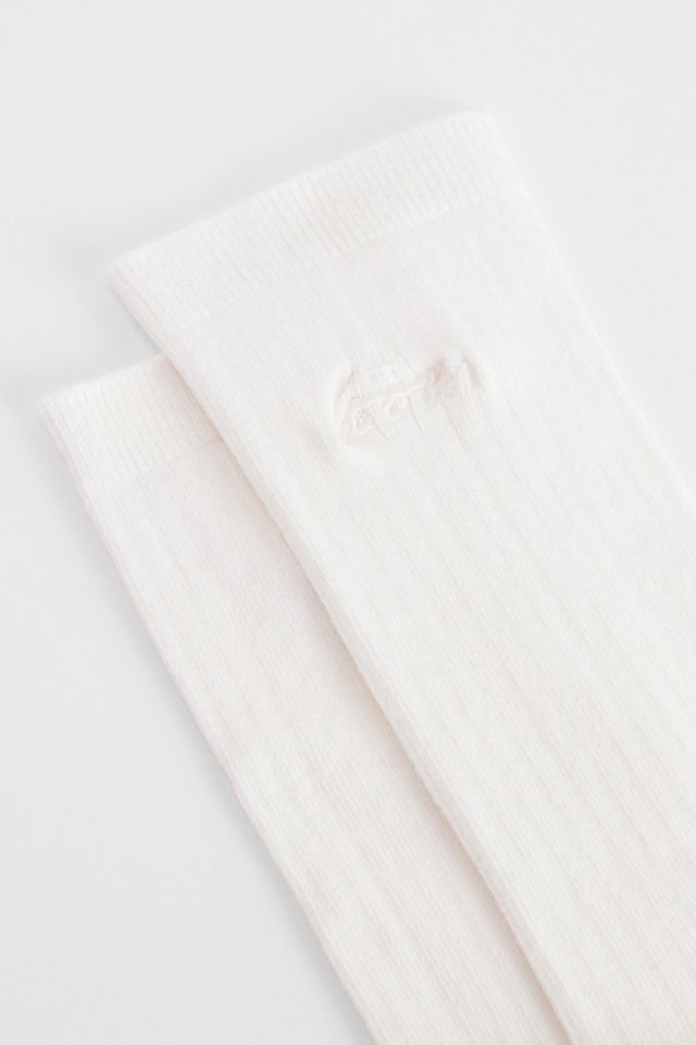 Loom Weiß Gerippte Socken #2