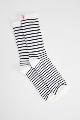 BDG White Thin Stripe Socks