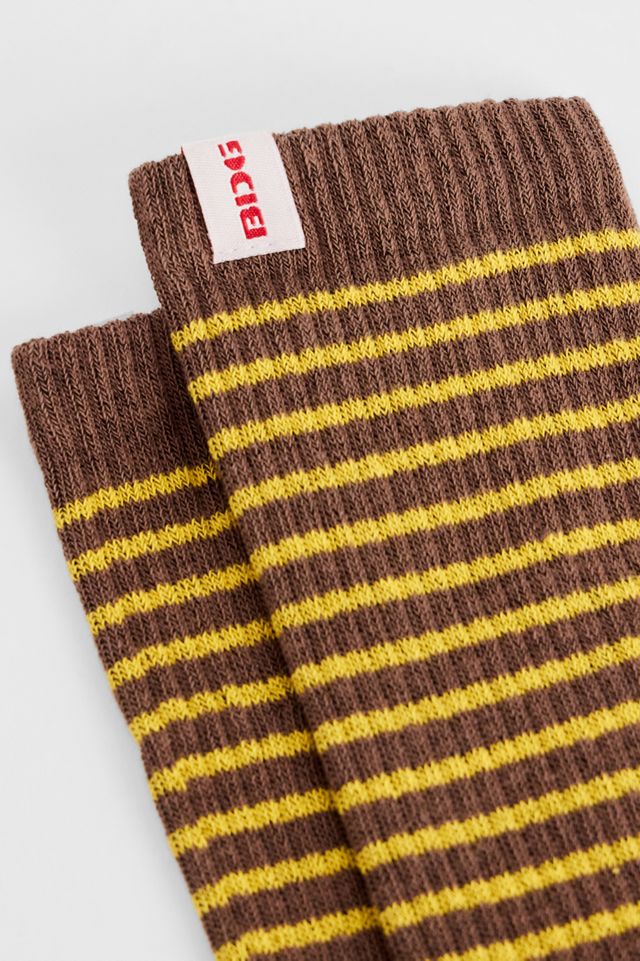 BDG Braune Dünne Gestreifte Socken #1