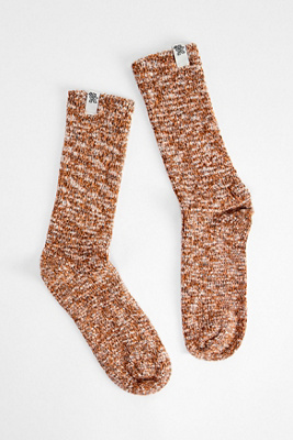 Ayker Brown Slub Socks Product Page