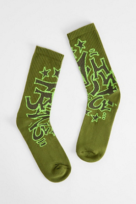 Iets frans. Chaussettes Graffiti Vertes en taille: TAILLE UNIQUE - iets frans... - Modalova