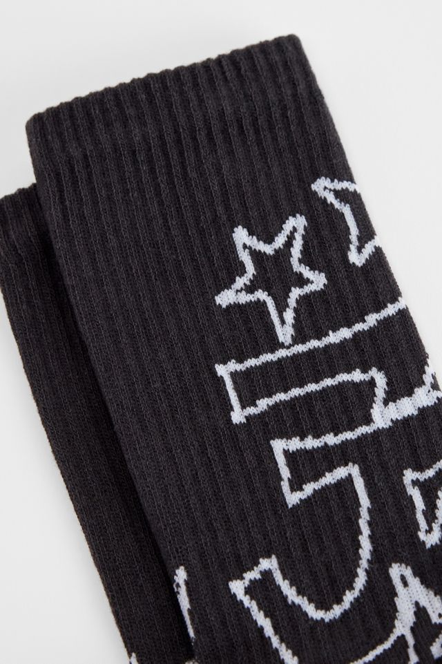 iets frans... Schwarze Socken mit Graffiti #1