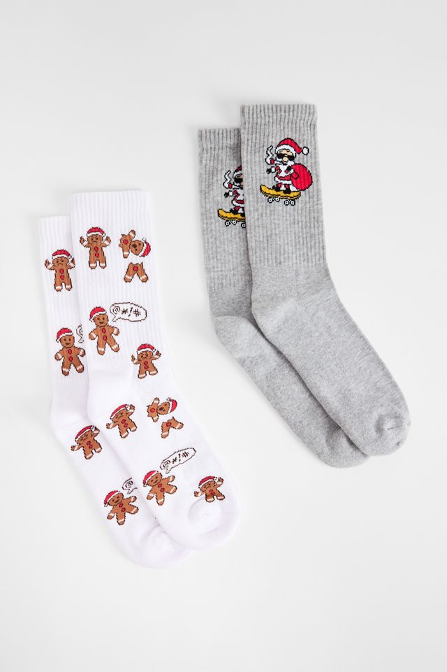 UO Angry Christmas Socks 2-Pack #2