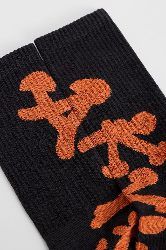 Ayker Orange Print Socks #1
