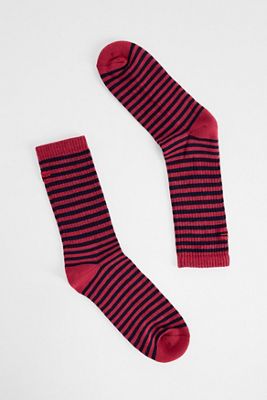 Calzini Grunge a Righe Rosse UO