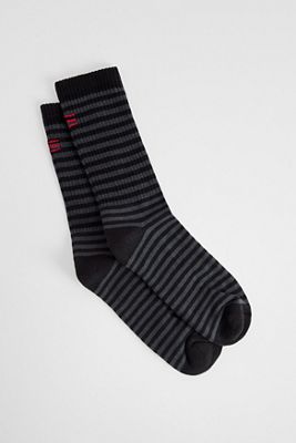UO Black Grunge Stripe Socks