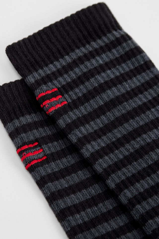 Calzini UO a Righe Grunge Nere #1