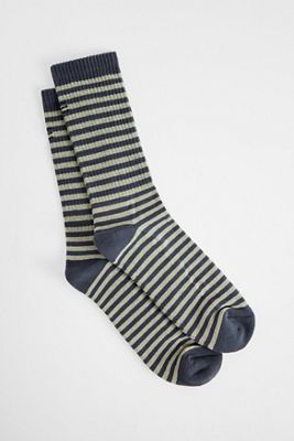 UO Graue Grunge-Streifen Socken