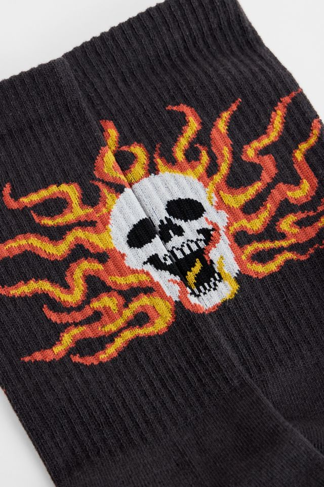 UO Skull Flame Socks #1
