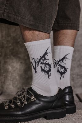 Archivis White Logo Socks