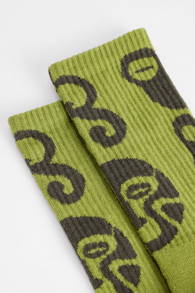 Ayker Green Pattern Socks #1