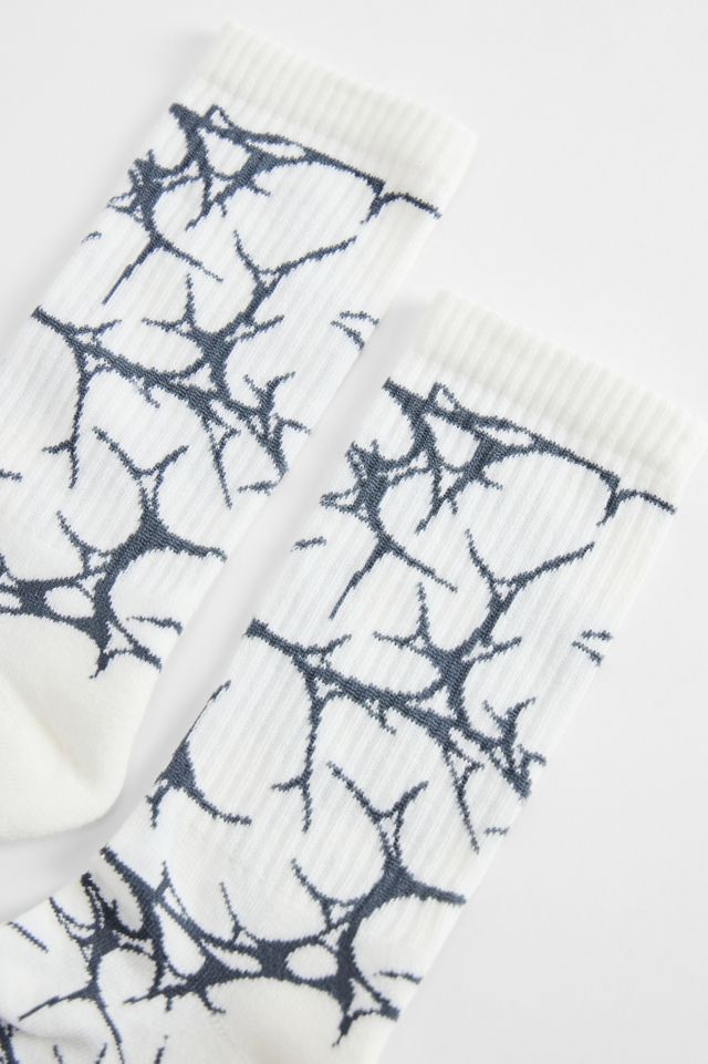 UO Ecru Barbed Wire Socks #1