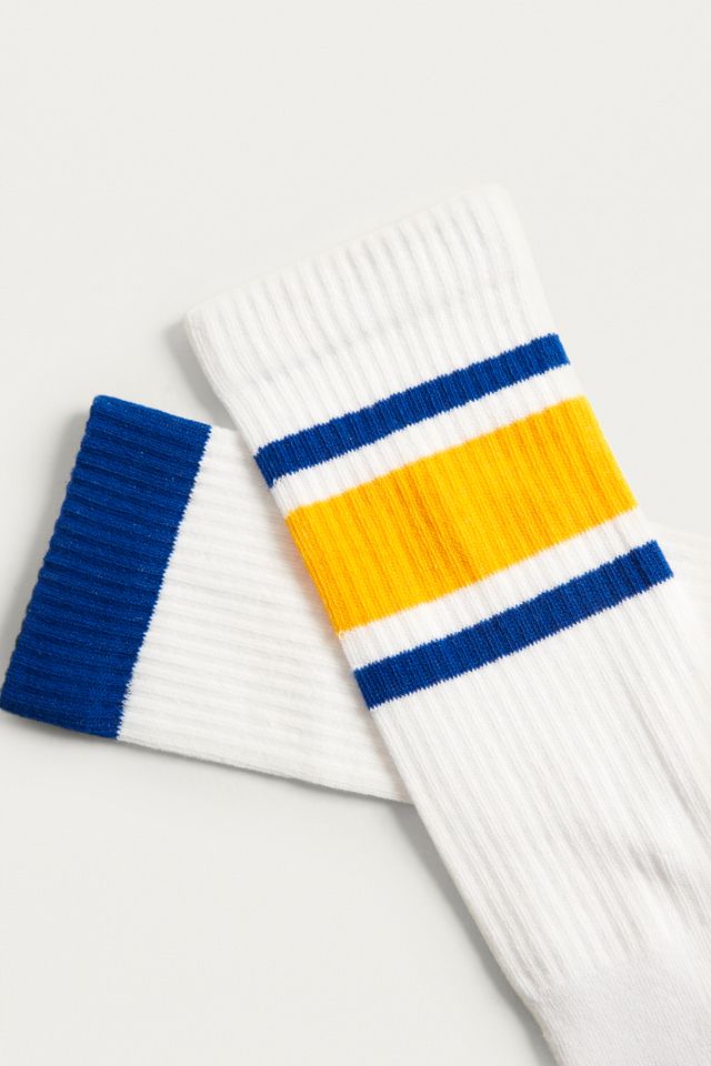 iets frans... Blue and Yellow Striped Socks 2-Pack #1