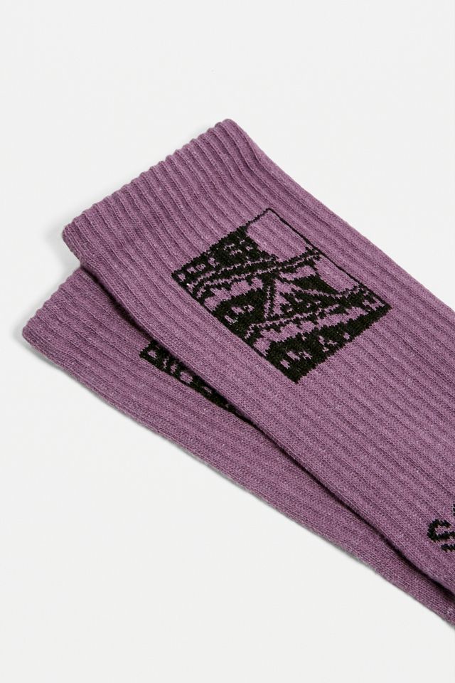 UO - Lot de 1 chaussettes à imprimé violet #1