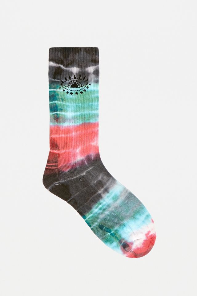 UO - Chaussettes Eye vertes tie-dye #1