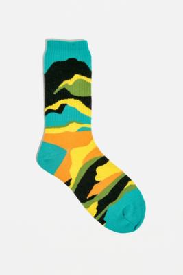 Image of Colour-Block-Socken mit Landschaftsdesign