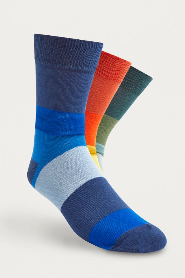 UO Bright Stripe Socks Pack Urban Outfitters UK