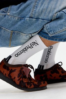 No Problemo White Socks