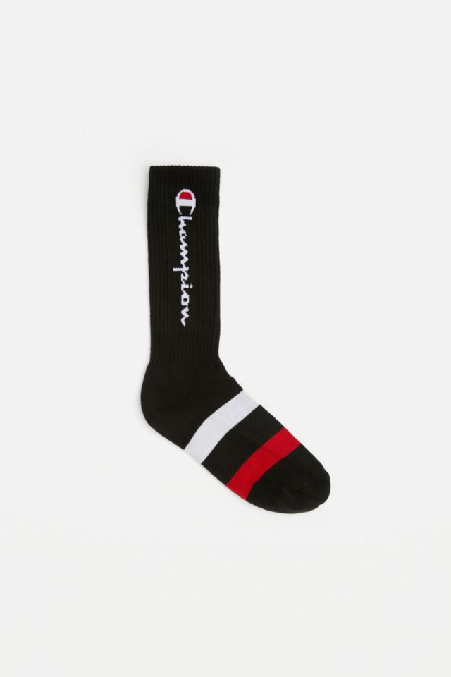 Champion Authentic Logo Black Socks | Urban Outfitters UK